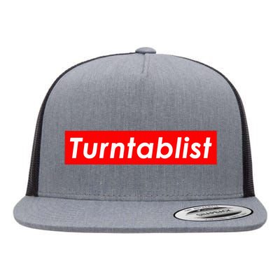 Turntablist Dj Costume For Vinyl Record Club Edm Music Dj Flat Bill Trucker Hat