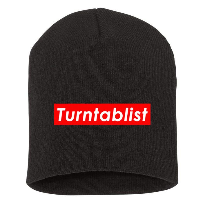 Turntablist Dj Costume For Vinyl Record Club Edm Music Dj Short Acrylic Beanie