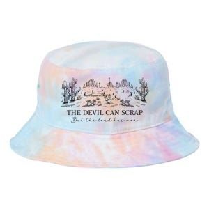 The Devil Can Scrap But The Lord Has Won Western Tie Dye Newport Bucket Hat