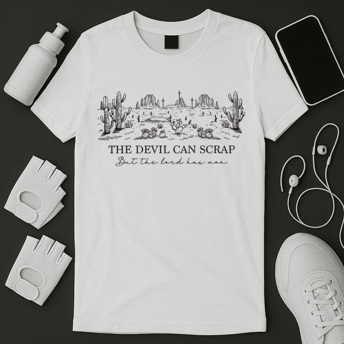 The Devil Can Scrap But The Lord Has Won Western T-Shirt
