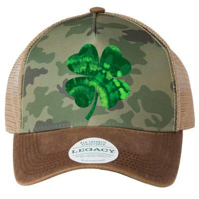 Tie Dye Clover St Patrick's Day Legacy Tie Dye Trucker Hat