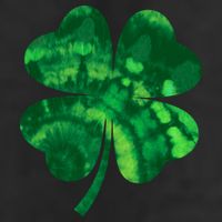 Tie Dye Clover St Patrick's Day 7 Panel Mesh Trucker Snapback Hat