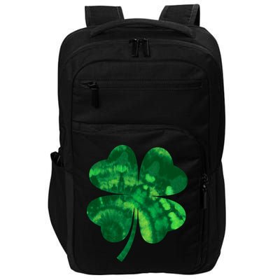 Tie Dye Clover St Patrick's Day Impact Tech Backpack