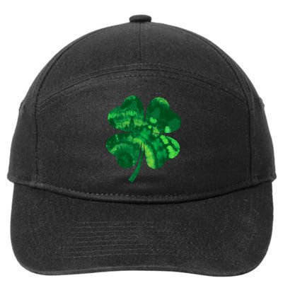 Tie Dye Clover St Patrick's Day 7-Panel Snapback Hat