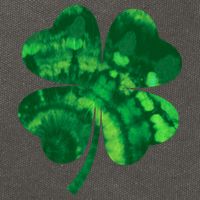 Tie Dye Clover St Patrick's Day Cotton Canvas Backpack