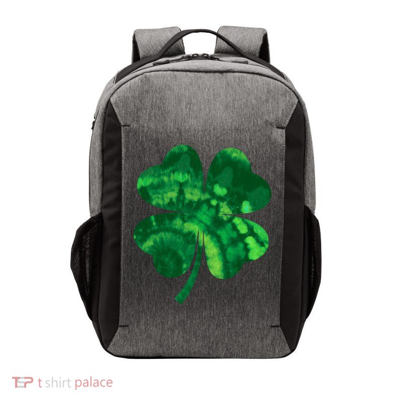 Tie Dye Clover St Patrick's Day Vector Backpack
