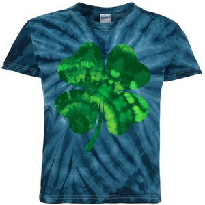 Tie Dye Clover St Patrick's Day Kids Tie-Dye T-Shirt