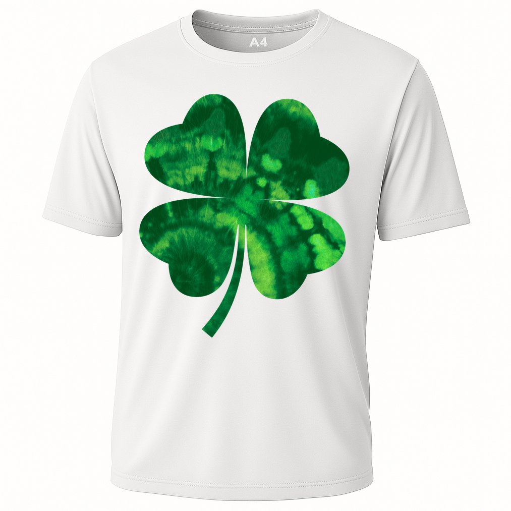 Tie Dye Clover St Patrick's Day Performance Shirt