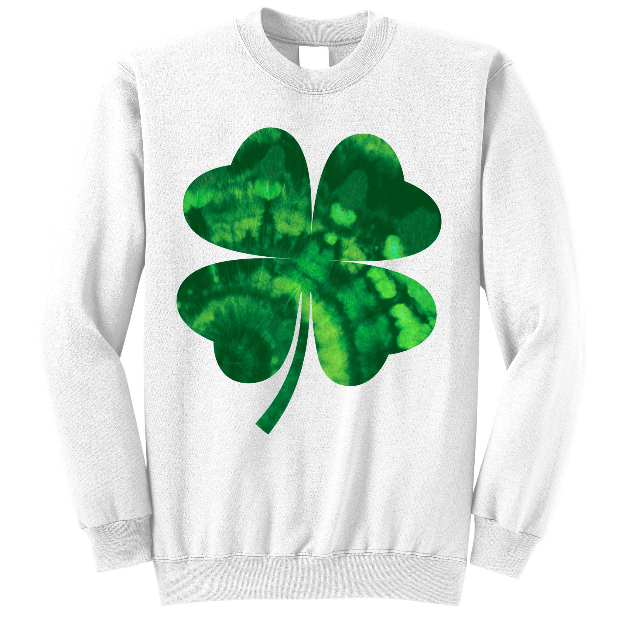 Tie Dye Clover St Patrick's Day Sweatshirt