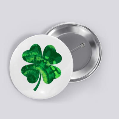 Tie Dye Clover St Patrick's Day Button