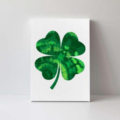 Tie Dye Clover St Patrick's Day Canvas