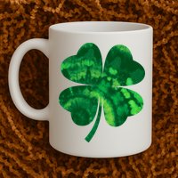 Tie Dye Clover St Patrick's Day Mug