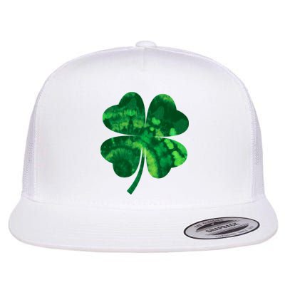 Tie Dye Clover St Patrick's Day Flatbill Hat