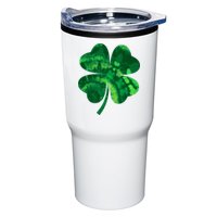 Tie Dye Clover St Patrick's Day Tumbler
