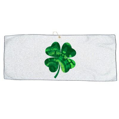 Tie Dye Clover St Patrick's Day Large Microfiber Waffle Golf Towel