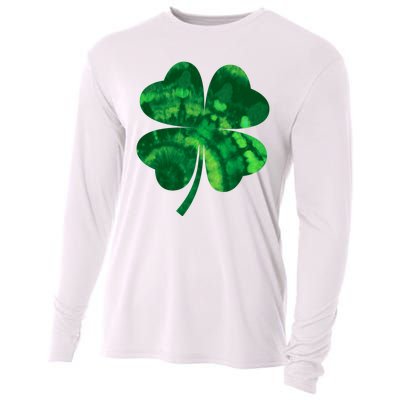 Tie Dye Clover St Patrick's Day Cooling Performance Long Sleeve Crew