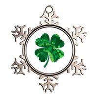 Tie Dye Clover St Patrick's Day Metallic Star Ornament