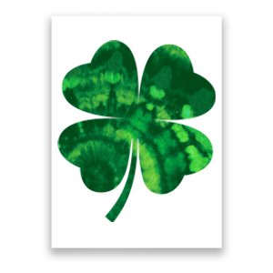 Tie Dye Clover St Patrick's Day Poster