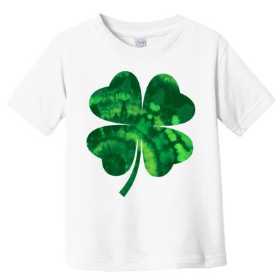 Tie Dye Clover St Patrick's Day Toddler T-Shirt