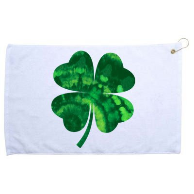 Tie Dye Clover St Patrick's Day Grommeted Golf Towel