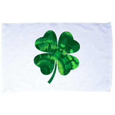 Tie Dye Clover St Patrick's Day Microfiber Hand Towel