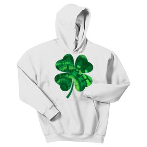 Tie Dye Clover St Patrick's Day Kids Hoodie