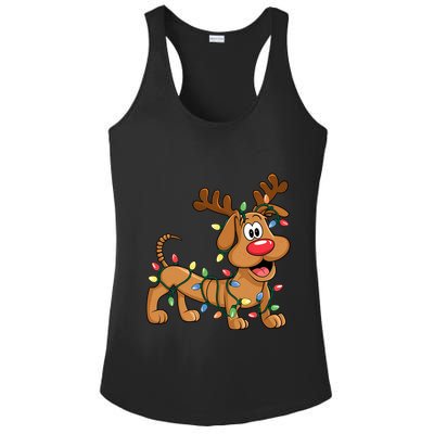 Toy Dog Christmas Matching Family Slinky Ladies PosiCharge Competitor Racerback Tank