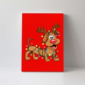 Toy Dog Christmas Matching Family Slinky Canvas