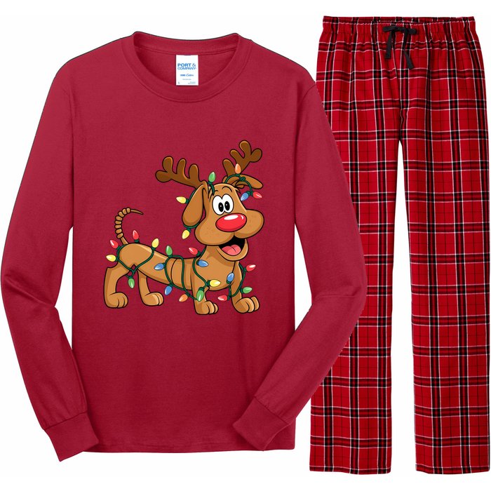 Toy Dog Christmas Matching Family Slinky Long Sleeve Pajama Set