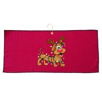 Toy Dog Christmas Matching Family Slinky Large Microfiber Waffle Golf Towel