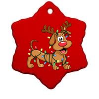 Toy Dog Christmas Matching Family Slinky Ceramic Star Ornament