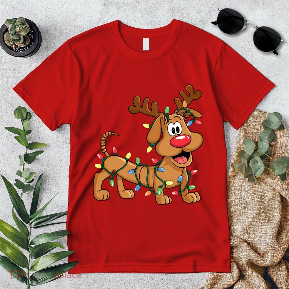 Toy Dog Christmas Matching Family Slinky Premium T-Shirt