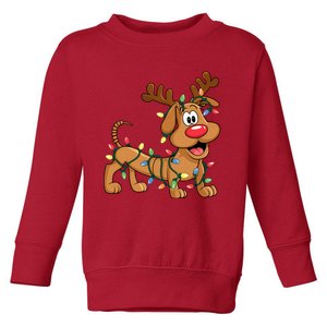 Toy Dog Christmas Matching Family Slinky Toddler Sweatshirt