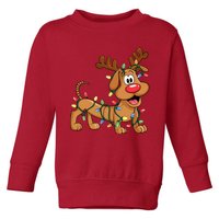 Toy Dog Christmas Matching Family Slinky Toddler Sweatshirt