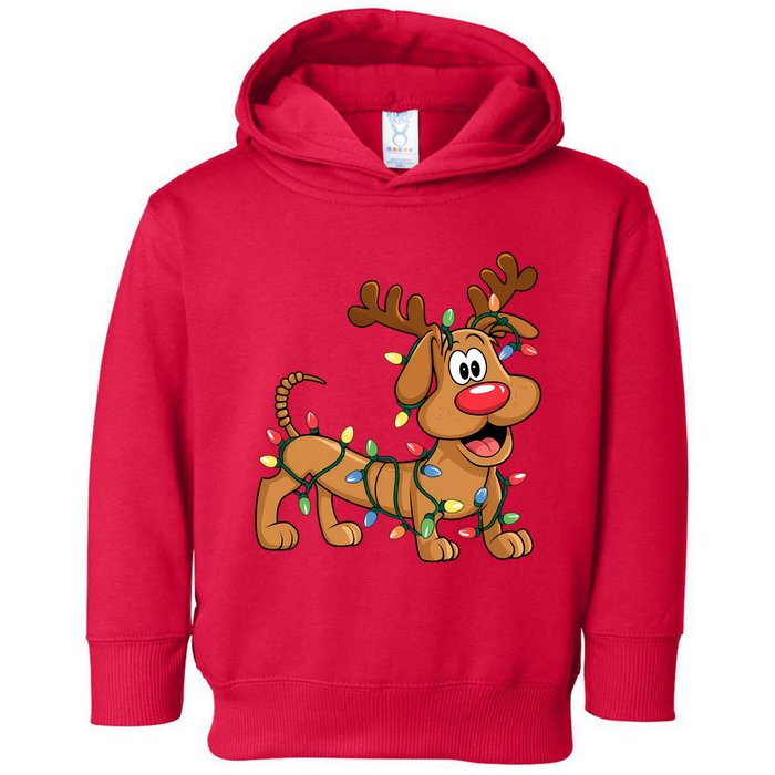 Toy Dog Christmas Matching Family Slinky Toddler Hoodie