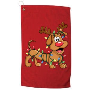 Toy Dog Christmas Matching Family Slinky Platinum Collection Golf Towel