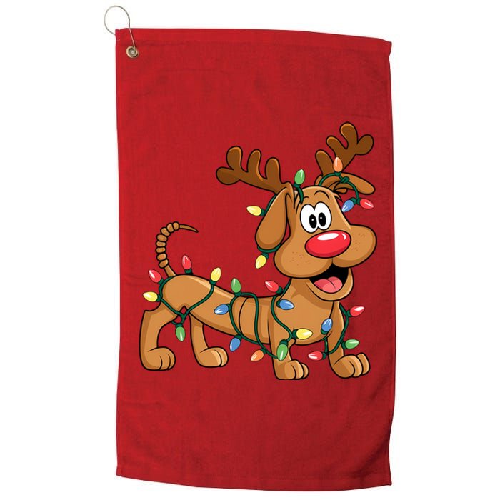 Toy Dog Christmas Matching Family Slinky Platinum Collection Golf Towel