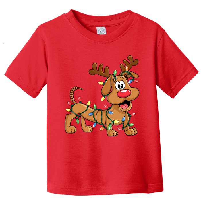 Toy Dog Christmas Matching Family Slinky Toddler T-Shirt