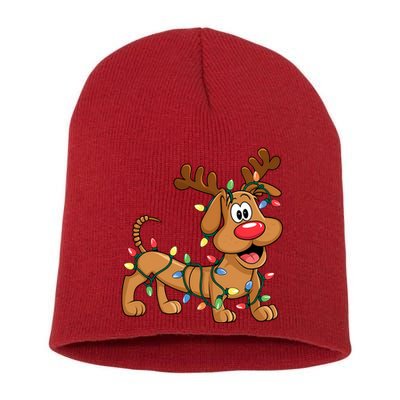 Toy Dog Christmas Matching Family Slinky Short Acrylic Beanie