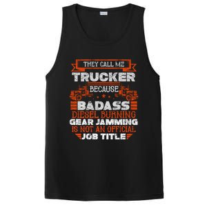 Truck Driver Cute Gift Funny Big Trucking Badass Diesel Trucker Cool Gift PosiCharge Competitor Tank