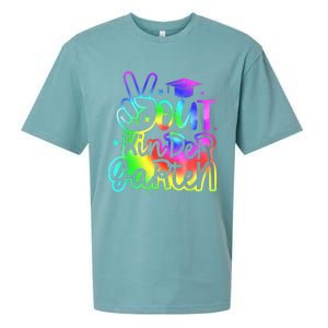 Tie Dye Colorful Peace Sign Hand Out Kindergarten Graduation Sueded Cloud Jersey T-Shirt