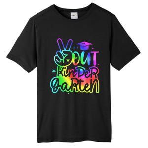 Tie Dye Colorful Peace Sign Hand Out Kindergarten Graduation Tall Fusion ChromaSoft Performance T-Shirt