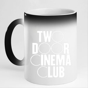 Two Door Cinema Club 11oz Black Color Changing Mug