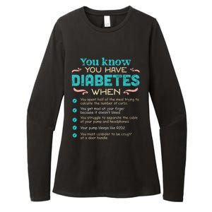 T1d Diabetes Checklist Cool Gift Womens CVC Long Sleeve Shirt