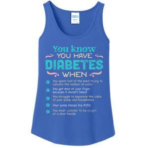 T1d Diabetes Checklist Cool Gift Ladies Essential Tank