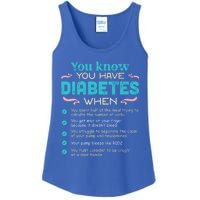 T1d Diabetes Checklist Cool Gift Ladies Essential Tank