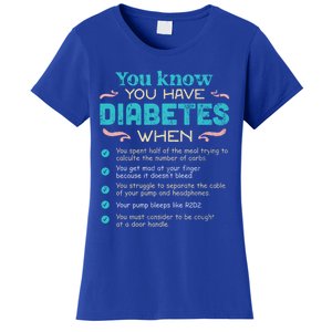 T1d Diabetes Checklist Cool Gift Women's T-Shirt