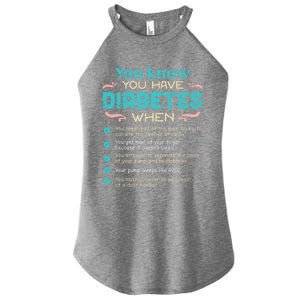 T1d Diabetes Checklist Cool Gift Women's Perfect Tri Rocker Tank