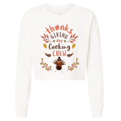 Thanksgiving Day Cooking Crew Cropped Pullover Crew