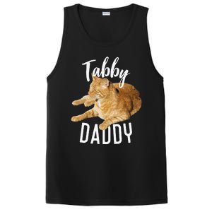 Tabby Daddy Cat Lover Funny Saying Graphic Gift PosiCharge Competitor Tank